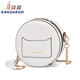 Kangaroo (KANGAROO) this year's popular small bag 2025 trendy summer fashion round women's bag chain bag versatile one-shoulder crossbody bag beige white