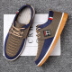 Old Beijing cloth shoes spring and summer breathable versatile work shoes beef tendon sole casual board shoes large size casual canvas men's shoes 205 khaki 42
