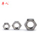 304 stainless steel thin nut/hexagonal flat nut short female coarse teeth/fine teeth M3 M4 M5 M6-M24 GB6172 6173 M4*0.7 (standard teeth) 100 pieces