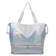 Bolsa de viaje de corta distancia Xingxi Hembra Haz Mano aplaza un tamaño diferente de la bolsa de ejercicios livianas pequeños equipaje para la bolsa de viajes de producción Bolsa de mochila Pearlescent White [expandible, papel de zapato]