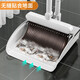 
Jiabangshou broom dustpan set magic broom three-piece set wiper floor scraping stand comb-type sweeping broom dustpan sweeping 3-piece set 1 hand