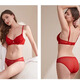 Victoria Palace Sexy Bra Set Lace Push-Up Ultra-Thin Underwear Side Cushion Anti-Sagging Bra Set Zodiac Year Underwear Red 85C 38 (default with XL size underwear)