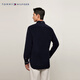 Tommy Hilfiger corduroy autumn and winter men's business casual commuting solid color slim long-sleeved shirt shirt jacket navy blue FAP M