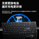Acer (acer) keyboard and mouse set wireless keyboard and mouse set office keyboard and mouse set splash-proof computer keyboard mouse keyboard type-c charging keyboard KM412 white