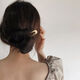 Qindu minimalist personality temperament metal U-shaped hair accessories niche high-end adult hairpin hairpin women matte gold glossy gold