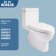 KOHLER one-piece toilet five-stage cyclone siphon water-saving toilet high-impact slow-down toilet 305mm pit distance 28866T