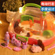 Timini Pet Restoration House Little Eichhörnchen Hühnerspielzeug Haus Simulation kleines Tier Kinderspielzeug Mädchen Geburtstagsgeschenk Grundversion kann Kaninchen -Waschen Eichhörnchen anrufen und ein Eichhörnchen (Brown) erheben.