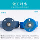 
AllStar D671F pneumatic clamp type butterfly valve tetrafluoro 304 stainless steel plate corrosion resistant acid and alkali resistance high-end pinless valve DN200 (AT actuator)