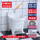 Rongjie automatic drain household large wash mop pool without dirty hands ceramic balcony desk-controlled small bathroom square mop pool No. 002 (length 40 width 37) desk-controlled drain