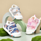 Tombeck baby toddler shoes mesh shoes spring and autumn 1-3 years old non-slip breathable mesh children's shoes gray letter 19