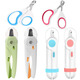 Yile Pet Cat Nail Clippers Pet Nail Clippers LED Light Illumination Anti-Bleeding Round Hole Dog Nail Clipper Manicure Clippers Orange Round Hole