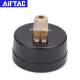 AirTAC原装亚德客压力表GS GF GU40 50 60过滤器专用嵌入式高精度气压表 F-GS5010M  10公斤