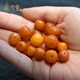 Xinyou Russian material natural old beeswax single beads loose beads old barrel beads pier diy with beads separated beads top beads star and moon accessories old weathered pattern 10mm old single beads