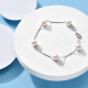 Jingrun Meets Freshwater Pearl Bracelet Gypsophila Bracelet Girls' Style Chain 6-7mm18cm White with Certificate Birthday Gift for Girlfriend and Mom