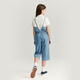 ELAND KIDS Summer New Product Girls Fashion Casual Loose Working Overalls Indigo Indigo/55 160 cm