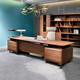 TONGTA light luxury simple modern new Chinese style solid wood boss desk high-end president leader manager desk office desk and chair 2.4m boss table