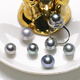 Shengbei platinum gray Tahiti color seawater black pearl drop-shaped top half hole true multi-hemp loose beads BIT1 BIT2