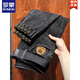 Romon Black Plus Velvet verdickte Jeans für Männer Herbst und Winter 2025 Neue Herrenhosen Winter Neues Produkt 691 Black 28