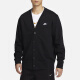 耐克（NIKE）外套男士2024春秋季新款针织开衫V领线衫休闲夹克上衣 FN3899-010黑色 S