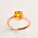 JOLEE ring women's S925 silver fashion simple light luxury citrine colorful treasure ring jewelry gift for women one thing and one certificate