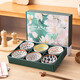 Persson underglaze Chinese-style gift box ceramic rice bowl household dishes set rattan Chunxiao 4.5 bowls 6 pieces
