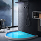 Diyin bathroom water barrier strip bathroom partition water blocking strip shower room toilet partition kitchen self-adhesive partition waterproof artifact partition silicone slot bathroom hand table length 80cm