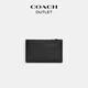Entrenador (entrenador) Outlet Bolsa de tarjeta de cremallera para hombres Simple Campeer QB/Black
