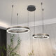 
Sendlanode light luxury chandelier living room headlights fashionable smart simple dining room bedroom LED chandelier 9721-8+6+4 eccentric circle