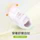 Dr. Jiang's Spring and Autumn Baby Men's and Women's Lightweight and Breathable Children's Shoes, Comfortable, Simple and Versatile Toddler Shoes, Rice/Pink 21, Foot Length Approximately 12.0-12.6