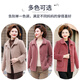 Xuexi (XUEXI) mother's winter velvet coat, short, foreign style, middle-aged and elderly women's winter imitation mink velvet coat, grandma and mother outfit