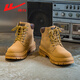 
Huili women's shoes for winter Martin boots for women plus velvet warm snow boots cotton shoes for women 0637 yellow - four seasons 36