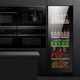 PULADI frequency conversion first-level energy-efficiency ice bar home living room refrigerator office refrigerator tea cabinet red wine cabinet constant temperature fresh cabinet frost-free ultra-thin vertical dual-temperature beverage cabinet embedded BM55DT dual-temperature ice bar model 1.45 high frequency conversion first-level