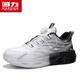 Huili Herrenschuhe für den Frühling 2025 neuer rotierender Knopf plus Baumwollschuhe laufen Teenager Casual Sports Dad Schuhe schwarz [3899 Plus Fleece Style] 43