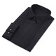 GIES CHARLES CORDION Vestido plisado Negro Personalidad Fashion Fashion Men's Pure Coder Slim Collar Shirt Negro 40