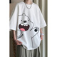 Camiseta de manga corta de algodón puro yanyi 230G para hombres en un verano a media manga americana americana rosa de manga media de mangas [recomendado 100-120Jin [Jin iguala 0.5 kg]]]]
