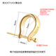 BOMP old Phoenix gold store model s925 pendant buckle buckle DIY accessories 18kI gold jade clip buckle Buddha buckle flat KTJ1410 gold color