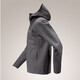 ARC'TERYX Men's Jacket SAWYER WOOL 24 New Outdoor Wool Warm and Breathable Casual Fleece Jacket Men's Hoodie Gray Cloud XS
