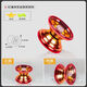Jupinge Metal Fancy Yo-Yo Yoyo Ball Live Sleep Sleep Sleep Yo-Yo Kinderleuchten Ball Plastik leuchtet gelber Yo-yo Automatikball