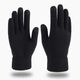 Yilan Aoxue Winter Warm gestrickte Touchsbildschirme für Männer und Frauen im Herbst und Winter Wollhandschuhe für kalte Finger nicht rutsch warmische Handschuhe G1203 Schwarz und Weiß