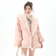Fantu High-end Fox Fur Big Fur Collar Super Nice-looking Down Jacket Women's 2023 Winter New Warm Jacket Pink S