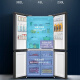 Haier (Haier) cross-double door kitchen equipped with integrated air-cooled high-end dual frequency conversion first-level energy-saving household refrigerator 655 liter air-cooled variable frequency conversion large capacity cross-double door refrigerator