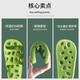 Jieliya [Comprar uno obtenga uno gratis] zapatillas disponibles en el baño para baño de baño para mujeres con fugas huecas con fugas antideslizas para hombres en verano verde + gris 37-38 mujeres + hombres 42-43