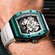 Bugatti (Bonest Gatti) Смотреть фантомом серия Hollow German's Watch Watch Type Type Полностью автоматические часы мужские механические часы назад прозрачные часы BG9905-A1