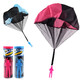 Mom and Dad throw parachute toys children's toys aerial parachute outdoor toys children's parent-child interactive toys