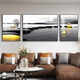 Chengzai Shilai läuft Wohnzimmer Dekoration Malerei Sofa Hintergrund Wand Landschaft Hängende Malerei moderne leichte Luxusatmosphärische Triple Wandlinge