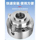 Chucke de liaison à quatre boues Égaliseur à 4-griffes Chuck K12-250 CNC Lathe Fixture Yantai Precision Chuck K12 K12250 Global Precision Card de liaison à quatre boues