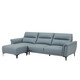 Gu Jia Home (KUKA) National Home Modern Light Luxury Genuine Leather Small Apartment Head-Layer Cowhide Sofa Large Seat Deep Upgraded Model 1105B Haiwu Blue Three-person Seat + Stool