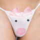 Cartoon Sexy Fun Underwear Men's T-Pants Cosplay Passionate No-Take-Off Thongs Flying Pig Underwear