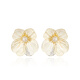 Qlady flower ear pierced earrings for women 2025 new light luxury high-end earrings temperament silver needle earrings
