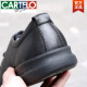 卡帝乐鳄鱼（CARTELO）新款头层牛皮皮鞋男真皮系带百搭商务休闲厚底男男鞋软皮爸爸鞋子 黑色(3892) 41
